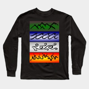 Four elements of nature Long Sleeve T-Shirt